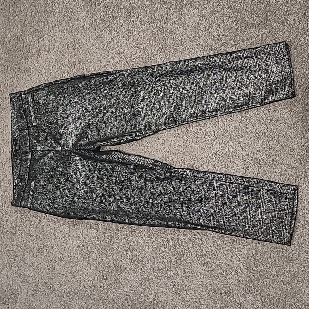 Banana Republic metallic cropped pants